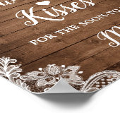 Poster Combien de baisers Panneau de jeu de Baby Shower r (Coin)