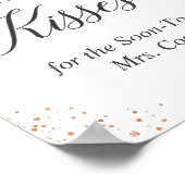 Poster Combien de baisers Panneau de jeu de mariage viole (Coin)