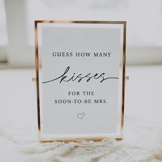 Poster Combien de baisers pour bientôt être Mme Signe