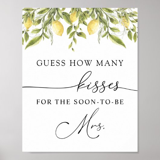 Poster Combien de baisers pour bientôt être Mme Signe (Devant)