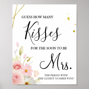 Poster Combien de baisers pour être bientôt Mme douche je