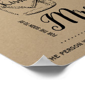 Poster Combien de baisers pour être bientôt Mme douche si (Coin)