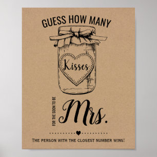 Poster Combien de baisers pour être bientôt Mme douche si