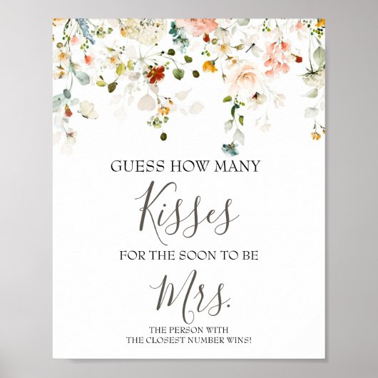 Poster Combien de baisers pour être bientôt Mme Shower Je (Devant)