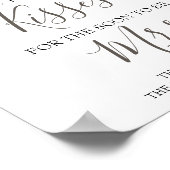 Poster Combien de baisers pour la future Mme Jeu de douch (Coin)