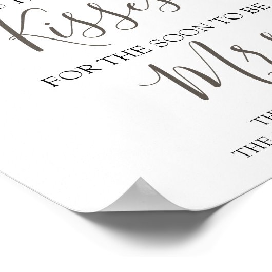 Poster Combien de baisers pour la future Mme Jeu de douch (Coin)