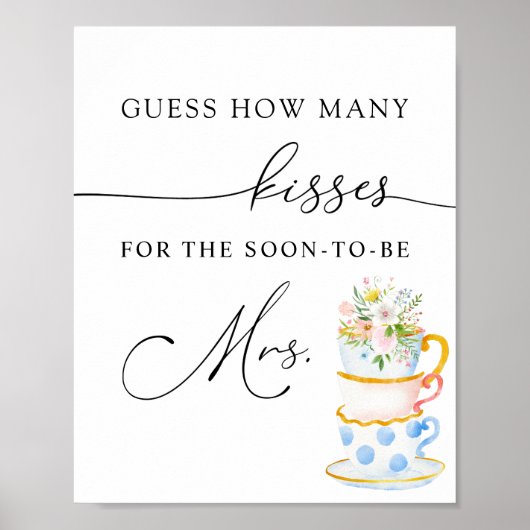 Poster Combien de baisers pour le futur Mme Panneau (Devant)