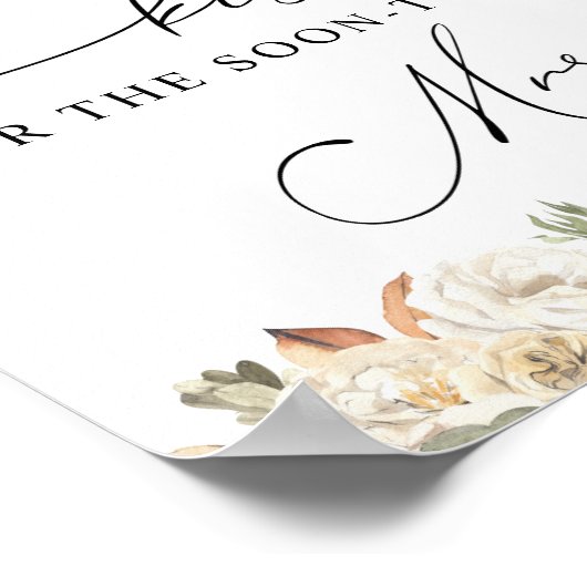 Poster Combien de baisers pour le futur panneau de Mme (Coin)