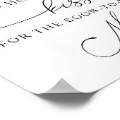 Poster Combien de baisers pour le panneau de Mme à venir (Coin)