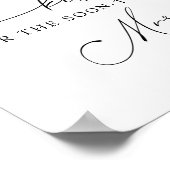 Poster Combien de baisers pour le panneau de Mme à venir (Coin)