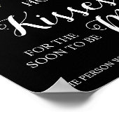 Poster Combien de baisers pour Mme Fête des mariées Jeu (Coin)