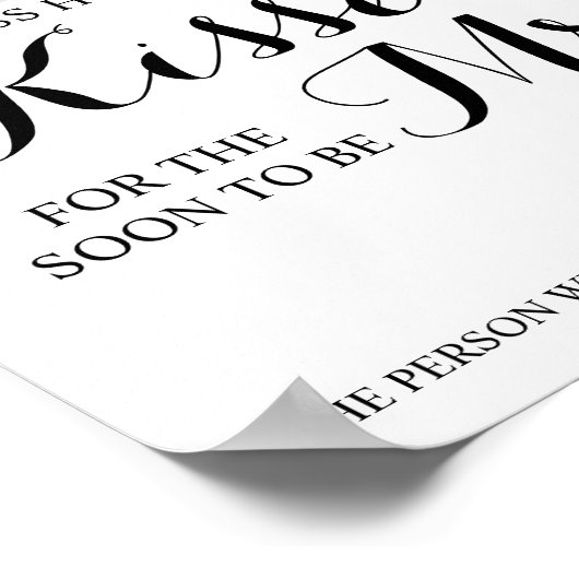 Poster Combien de baisers pour Mme Shower Jeu (Coin)