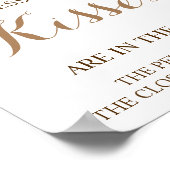 Poster Combien de baisers rose Fête des mariées Jeu Signe (Coin)