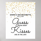 Poster combien de baisers sont dans le jeu de douche jar (Devant)