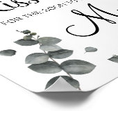 Poster Combien de bisous pour le jeu de douche de Mme bie (Coin)