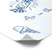 Poster Combien de bonbons Italie Baby shower Jeu Signe (Coin)