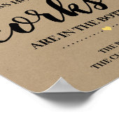 Poster Combien de bouchons de verdure tournesol signe de  (Coin)