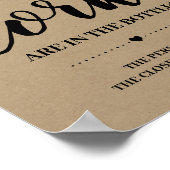 Poster Combien de bouchons douche nuptiale signe de jeu r (Coin)