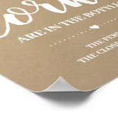 Poster Combien de bouchons douche nuptiale signe de jeu r (Coin)