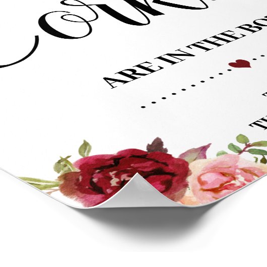 Poster Combien de bouchons jeu de shower de mariage panca (Coin)