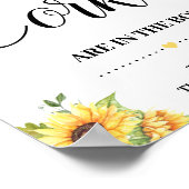 Poster Combien de bouchons jeu de tournesols de mariage s (Coin)