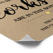 Poster Combien de bouchons Panneau de jeu de douche de ve (Coin)