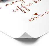 Poster Combien de Fêtes des mariées de café haricots jeu (Coin)