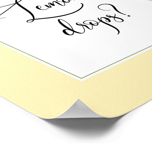 Poster Combien de gouttes de citron sont dans le pot (Coin)