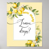Poster Combien de gouttes de citron sont dans le pot (Devant)