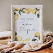 Poster Combien de gouttes de citron sont dans le pot