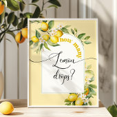 Poster Combien de gouttes de citron sont dans le pot