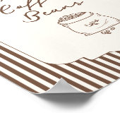 Poster Combien de grains de café dans le pot Brown Stripe (Coin)