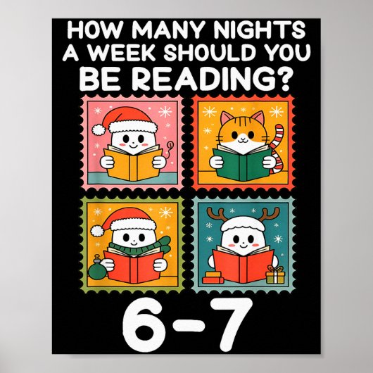 Poster Combien de nuits par semaine devriez-vous lire 67 (Devant)