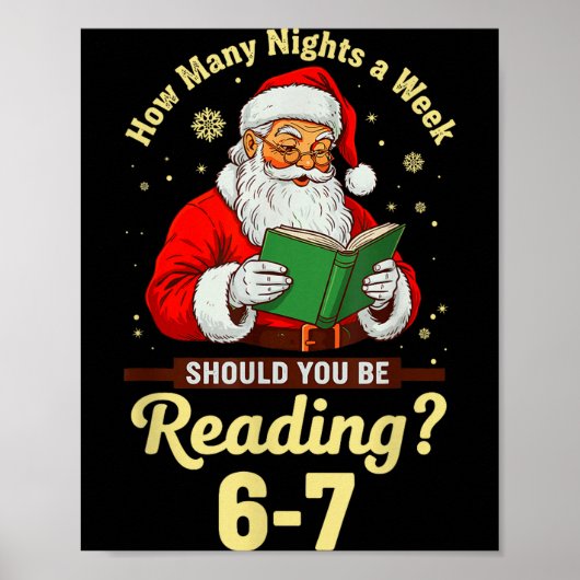 Poster Combien de nuits par semaine devriez-vous lire 67  (Devant)