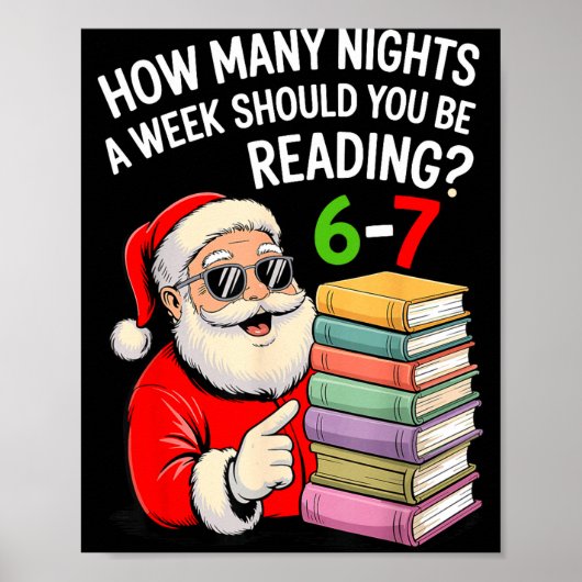 Poster Combien de nuits par semaine devriez-vous lire 67 (Devant)