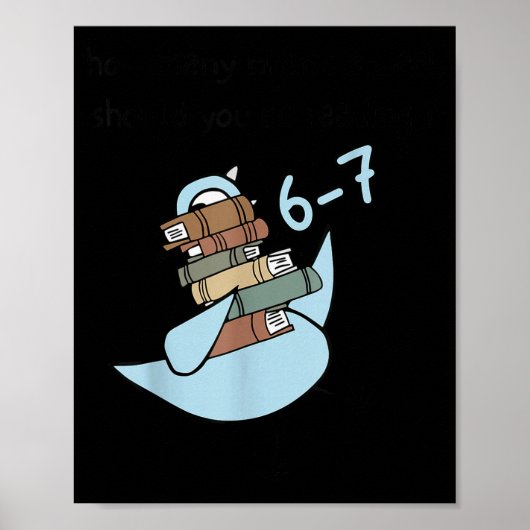 Poster Combien de nuits par semaine devriez-vous lire 6-7 (Devant)