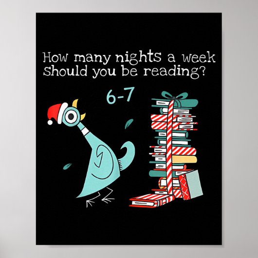 Poster Combien de nuits par semaine devriez-vous lire 6-7 (Devant)
