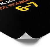 Poster Combien de nuits par semaine devriez-vous lire 6 7 (Coin)