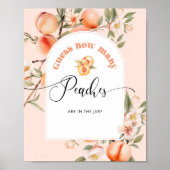 Poster Combien de pêches sont dans le bocal (Devant)