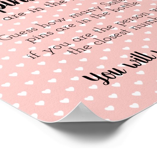 Poster Combien de poubelles de sécurité bébé fille (Coin)