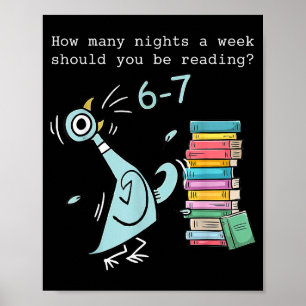 Poster Combien de soirs par semaine devriez-vous lire 6–7