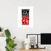 Poster Combien D'Écés Doivent Être Dissous (Bureau à domicile)