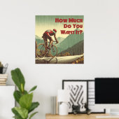Poster Combien Le Veux-Tu Cyclisme (Bureau à domicile)