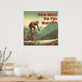 Poster Combien Le Veux-Tu Cyclisme (Cuisine)