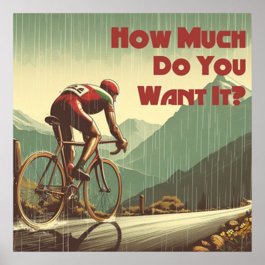 Poster Combien Le Veux-Tu Cyclisme (Devant)