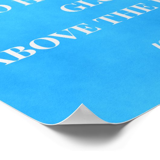 Poster Combien ton nom est excellent (Coin)