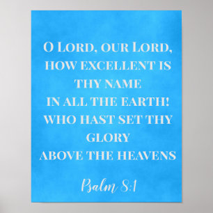 Poster Combien ton nom est excellent