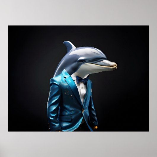 Poster Combinaison dauphin (Devant)