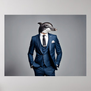 Poster Combinaison dauphin
