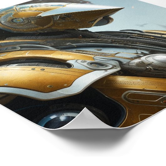 Poster Combinaison de bataille Sci Fi (Coin)